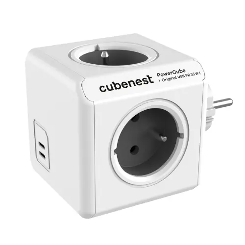 Levně Cubenest PowerCube Original USB C+C PD 35 W šedá